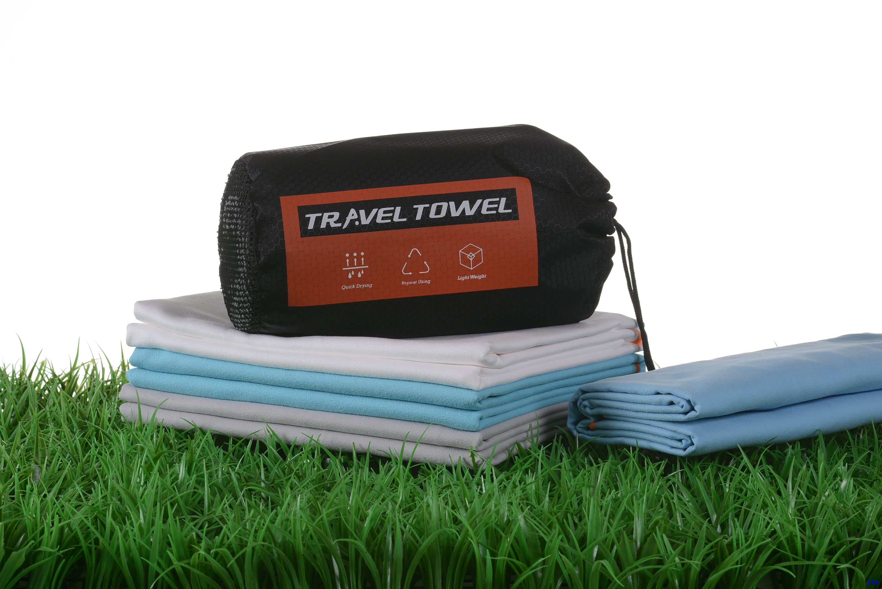 2021 Good Quality Microfiber Travel Gym Sports Towels with Mesh Bag Joy Life Towel