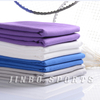 Wholesale Custom Solid Color Quick-dry Sweat Travel Fitness Gym Sports Microfiber Towel with Mesh Bag