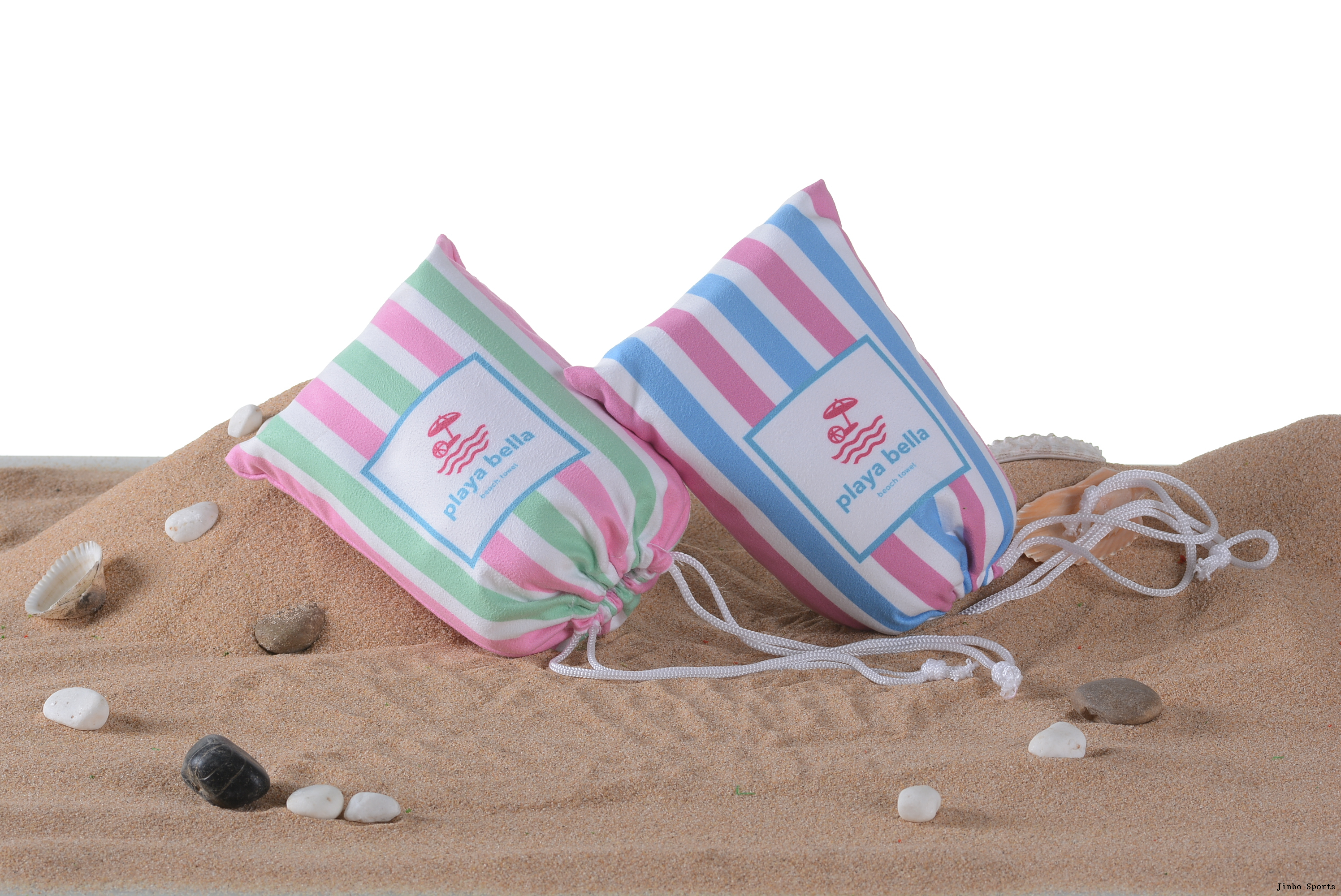 Microfiber Beach Towels with Custom Print And Bag Super Dry Eco Friendly